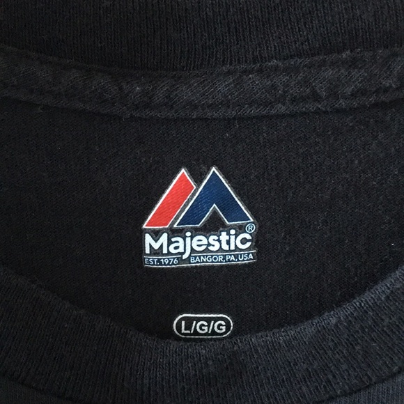 Men Majestic Miami Marlins Baseball shirt size L - Picture 3 of 4